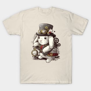 Steampunk white rabbit T-Shirt